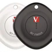 Verbatim 32131 My Finder Bluetooth Tracker - Black/White (2/PK) New
