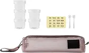 Small Seasoning Containers,Long-lasting Polish Detailer - Stackable Space-Saving Dispensers for Outdoor Camping BBQ Picnic Hiking Kitchen