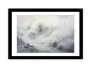 White Mountian Art Framed print