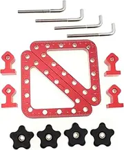 1 Set Woodworking Positioning Ruler Jigs Square Ruler Carpenter Clamps for Woodworking 45 Degree Clamp Right Angle Positioner Carpenter's Square L-Square Ruler Corner Clamp