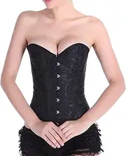 [Dress Cici] Bustier Corset Top, Boned Bridal Corset Under Wedding Dress, Front Hook & Back Lace Up Closure