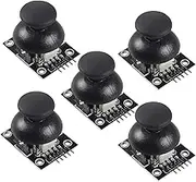 Diitao 5PCS Dual-axis XY Joystick Breakout Module,Joystick Game Controller,Game Joystick Lever Sensor Breakout Module Replacement Joystick Analog Thumb Stick KY-023