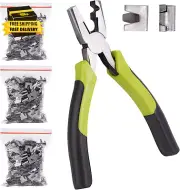 900Pcs Wire Cage Clips with Hog Ring Pliers Fencing Pliers Hog Wire Fence Clip