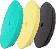 3pcs 5 inch Polishing Pads, 5'' Orbital Buffer Pads Hook and Loop 5