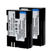 2XBattery for Canon LP-E6N EOS 60D 70D 80D 6D 7D 7DII 5DSR 5D 5DIII 5DIV EOS 90D