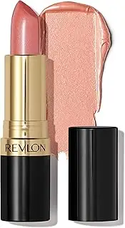 [Revlon] Super Lustrous Lipstick, Creamy Formula For Soft, Fuller-Looking Lips, Moisturized Feel, 405 Silver City Pink, 0.15 oz