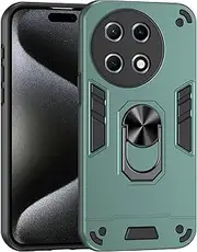 [Lucyliy] Compatible with Tecno Camon 30S CLA5/Tecno Camon 30S Pro CLA6 Phone Case Cover Built-in Stand Shockproof and Drop-Proof Green