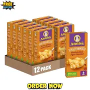 Annies Shells & Aged Cheddar Macaroni and Cheese Mac and Cheese | 6 oz, 12 Packs