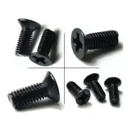 M3 M4 M5 M6 Black Steel Phillips Cross Recessed Countersunk Flat Head Screw Bolt