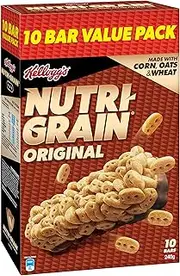 Kellogg's Nutri-grain Original Cereal Snack Bars, 240g, 10 Count (Pack of 1)