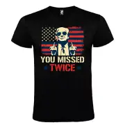 Mens T-Shirts Trump You Missed Twice Funny t-shirts novelty t-shirts