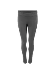 Grey Wool Panelled Leggings
