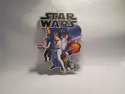 STAR WARS EPISODE 4 WOODEN WALL ART 15"X11" BRAND NEW