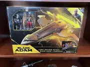 Black Adam Hawk Cruiser Patrol Vehicle Adam + Hawkman 4" DC Action Figures NEW