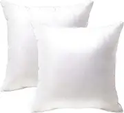 AYO Cushion, Insert, 19.7 x 19.7 x 0.8 inches (50 x 50 x 2 cm), Thick, Non-Crushable, Nude Cushion, Washable, Soft, Body Pillow, White