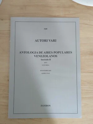 Alirio Diaz Antologia De Aires Venezolanos For Classical Guitar Rare Sheet Music