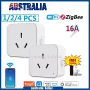 Tuya WiFi / Zigbee 16A Smart AU Socket Plug Voice Control for Alexa Google Home