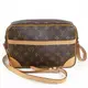 【9成新】Louis Vuitton LV M51274 實用經典花紋大斜背包現金價$19,800