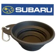 Subaru Sherman Oaks Small Collapsible Rubber Dog Water Bowl 1 Cup New