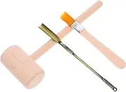 FELTECHELECTR 1 Set Archaeological Digging Tool Pretend Play Excavation Kit with Digging Hammer Shovel and Brush for Educational Fun for Hands Learning