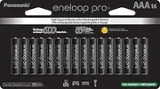 Panasonic BK-4HCCA16FA eneloop pro AAA High Capacity Ni-MH Pre-Charged Rechargeable Batteries, 16 Pack