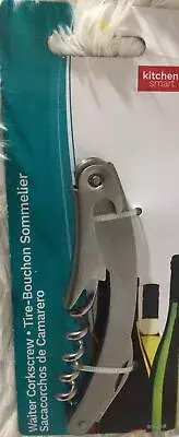 Kitchen Smart Travel Size Foldable Stainless Waiter Corkscrew K0125