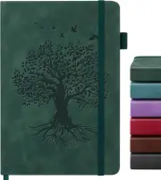 Lined Journal Notebook for Women Men, A5 Hardcover Leather Journals for Writing,