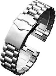[London Craftwork] 20mm 22mm Stainless Steel Sport Bracelet for Tag Heuer Watches Deployment Clasp