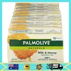 Palmolive Naturals Bar Soap,10 Pack 90g, Moisture Care with Natural Milk & Honey