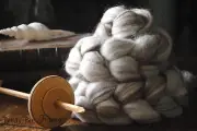 BLUE FACE LEICESTER Humb Natural Wool Roving Combed Top Spinning or Felting 4 oz