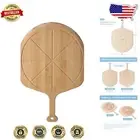 Durable Bamboo Pizza Peel with Comfort Grip Handle – 8 Slice Cutting Guide