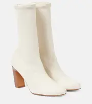 [Khaite] Khaite Apollo leather ankle boots AU 10 white