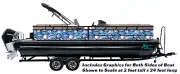 Van Gogh Sun Cloud Swirl Graphic Wrap Kit Decal Bass Fishing Boat Vinyl Pontoon