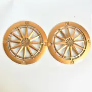 2pc 4" ABS Speaker Cover Grill For Car Audio DJ PA Speaker Sunflower Design Gold