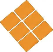 uxcell 6Pcs Iron on Patches Fabric Repair Patches Iron-On Mending Fabric Orange 4.9"x3.7" for Clothes Repair, Pants, Bags Hole Repairing and Decoration