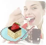 Ciieeo Stainless Steel Fruit Forks with Long Handle Rose Gold Dessert Forks for Cake Fruit Beefsteak Lightweight Easy to Clean for Outdoor Picnics Daily Use