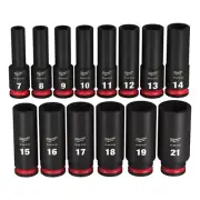 14PC SHOCKWAVE Impact Duty&trade; 3/8" Drive Metric Deep 6 Point Socket Set
