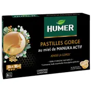 [Humer] Moistening Throat Lozenges with Active Manuka Honey IAA 15+ 16 lozenges