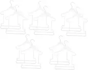 Cabilock 10Pcs Plastic Hangers for Clothes Lightweight Space Saving Design for Newborns for Jumpsuits Swimwear and Organizing Closets