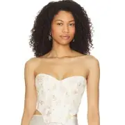 NWT Bardot X Revolve Lila Bustier Top in Summer Floral US Size 2