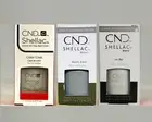 CND Shellac Nail Gel Polish -Cityscape,Ice Bar & Mystic Slate 0.25 oz each-COMBO