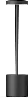 Cayyaaw Cordless Table Lamps, Rechargeable LED Desk Lamp, 35CM Tall Portable Lamp for Reading Bedroom Office, 3-Color Stepless Dimmable, Touch Control, Black