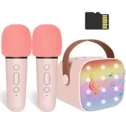 Kids Karaoke Machine, Portable Bluetooth Speaker with Wireless Microphone, Ch...