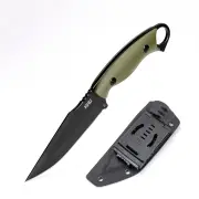 [EU Direct] KHU Outdoor Knife Fixed Blade Survival Knife Hunting Knife Bushcraft Knife Camping Knife D2 Steel G10 Handle