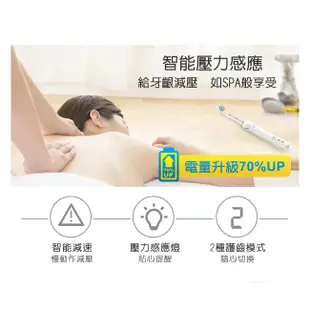 【德國百靈Oral-B】3D敏感護齦電動牙刷PRO2000W-白《屋外生活》電動牙刷 口腔護理 牙刷