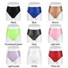 Size Shiny Gloss Satin Shorts Mens Underwear Women Panties Briefs Knickers