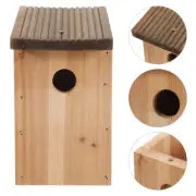 Solid Wood Bird House Nest Outdoor Nesting Box Nests for outside