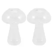 Mushroom Glasses Mushroom Cocktail Glass Cup Set of 2 Clear Mushroom9084