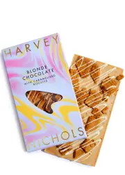 Harvey Nichols 35% Blonde Chocolate With Caramelised Biscuit Bar 100g 100g