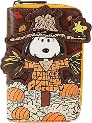 [Loungefly] Peanuts Snoopy Scarecrow Zip Wallet